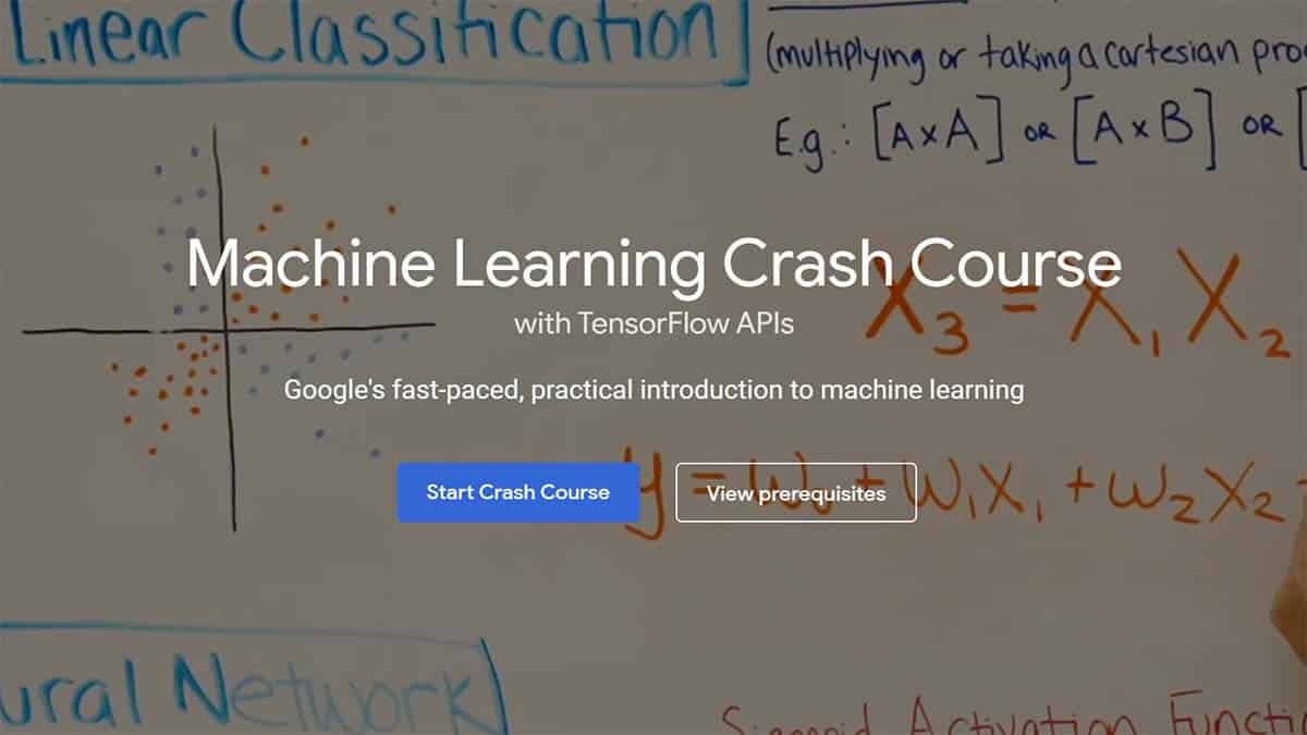 Machine Learning Crash Course (Google)