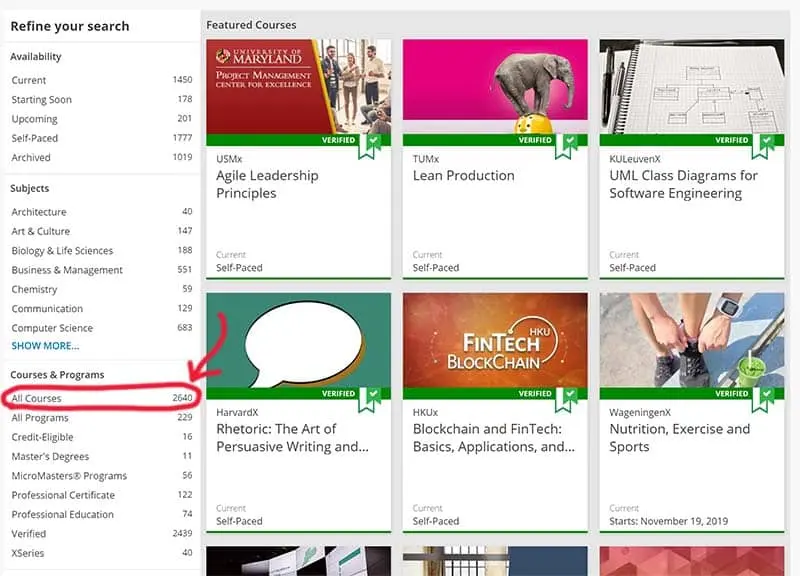 edX's free online courses