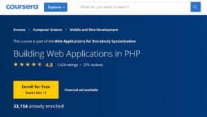 Coursera: Building Web Applications in PHP