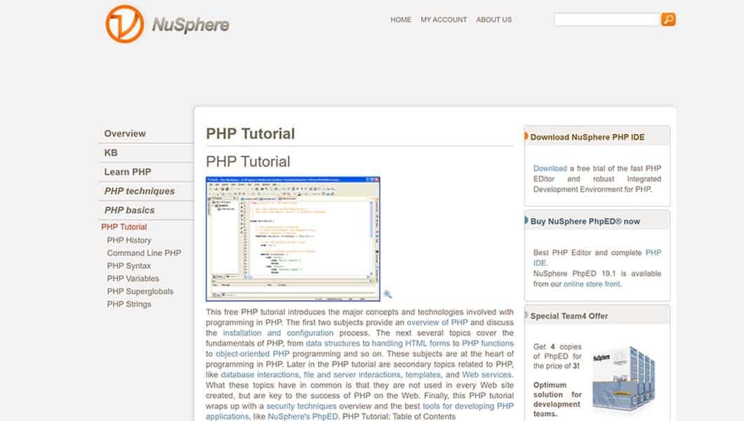 Nusphere’s PHP Tutorial