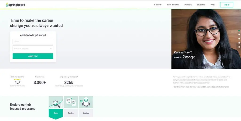 Springboard Homepage