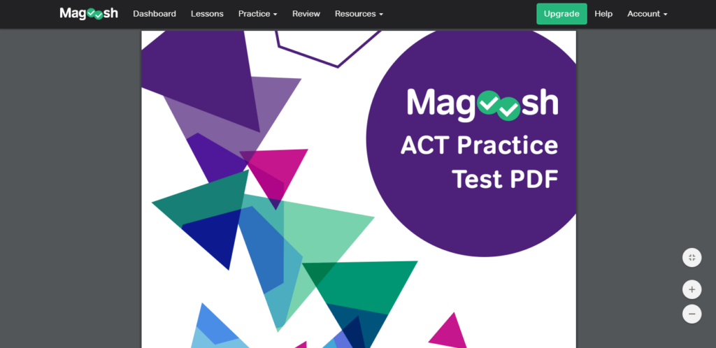 Magoosh ACT practice test
