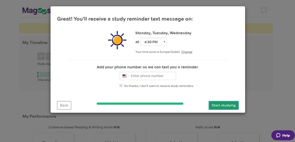 SAT study reminders on Magoosh