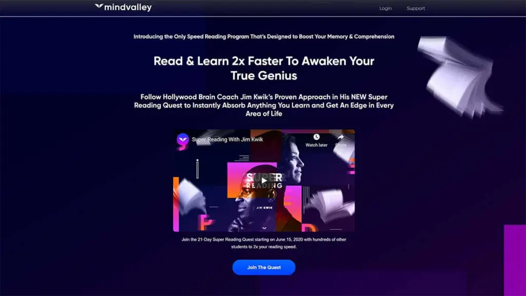 Best for Speed Reading: “Super Reading by Jim Kwik” (Mindvalley)