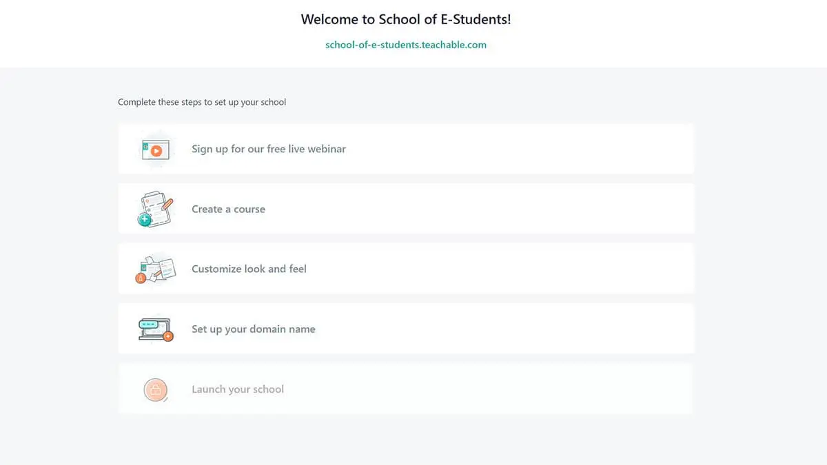 Creating an online course on Teachable