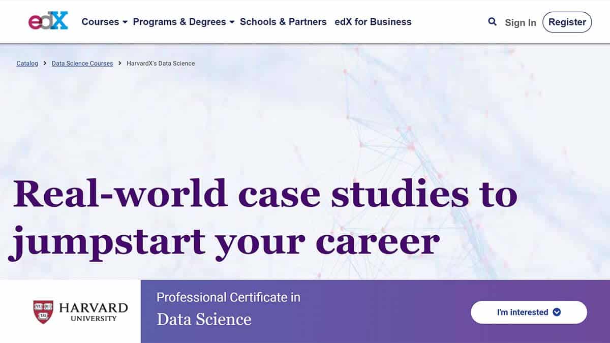 Data Science Professional Certificate (edX)