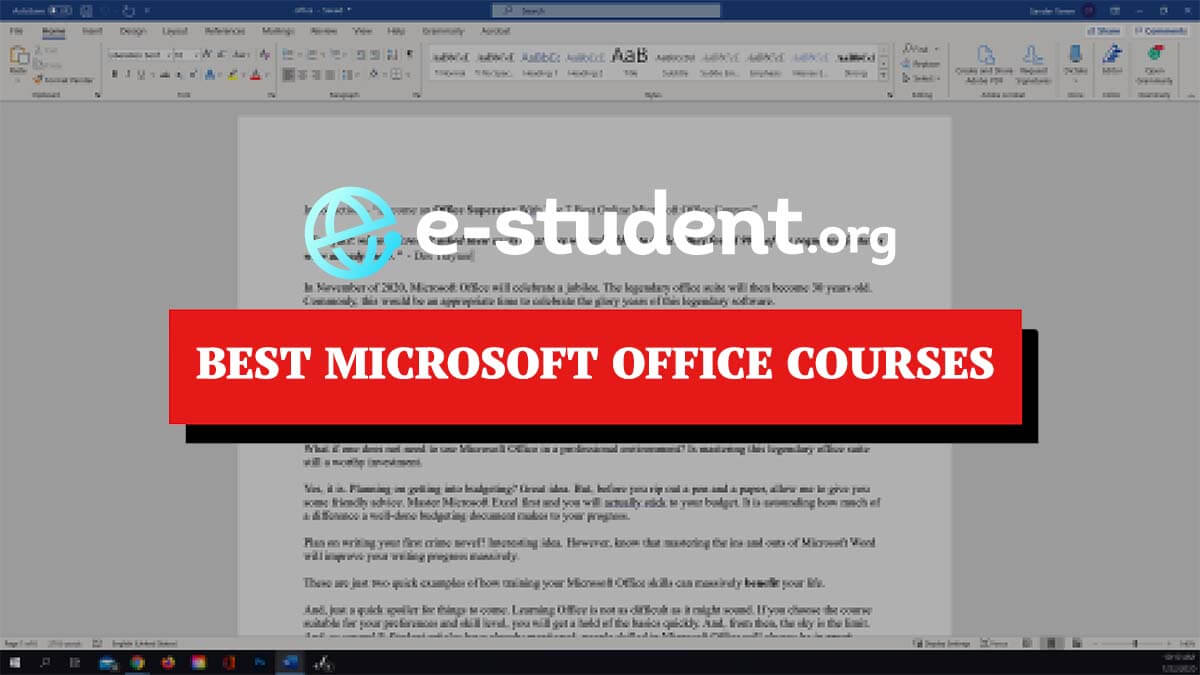 learn microsoft office suite