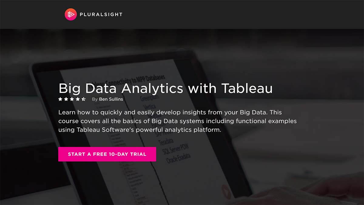 Big Data Analytics with Tableau (Pluralsight)