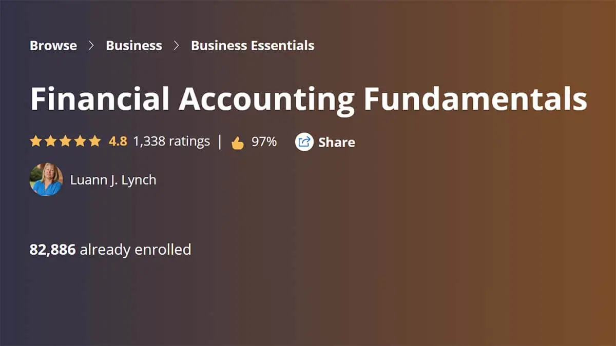 Best for Financial Accounting Theory: “Financial Accounting Fundamentals” (Coursera)