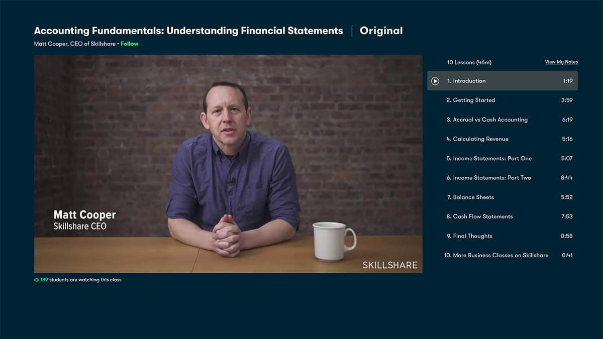 Best Free Course: Accounting Fundamentals: Understanding Financial Statements (Skillshare)