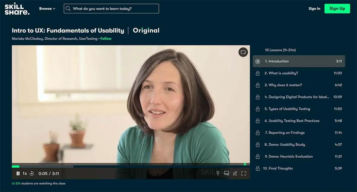 Best for UX: Intro to UX: Fundamentals of Usability
