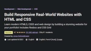 Build Responsive Real-World Websites with HTML and CSS (Udemy)