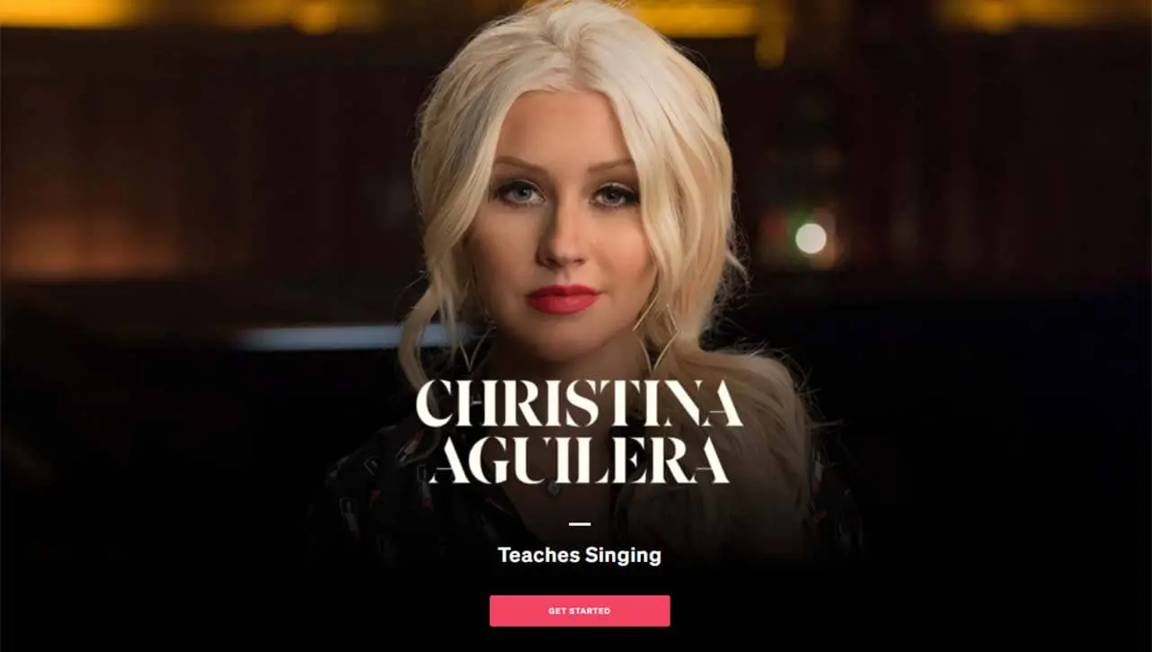 Best Overall: Christina Aguilera Teaches Singing (MasterClass)