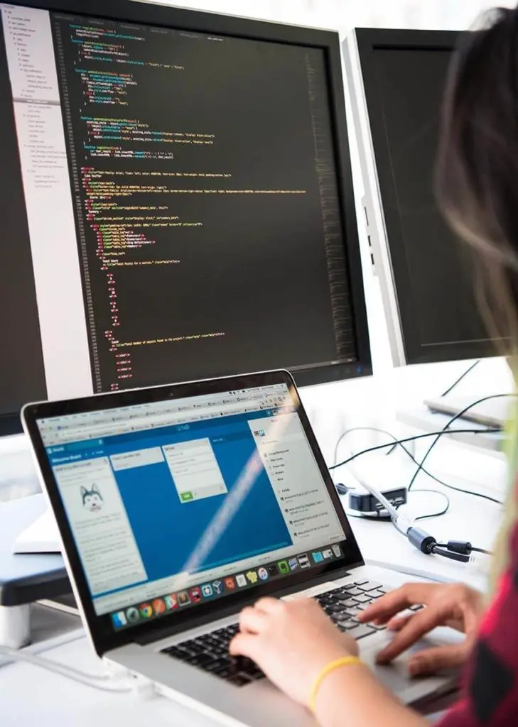 Woman programming