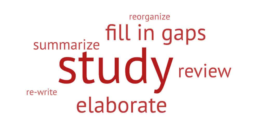 Word cloud of what Cornell students want to do with their notes