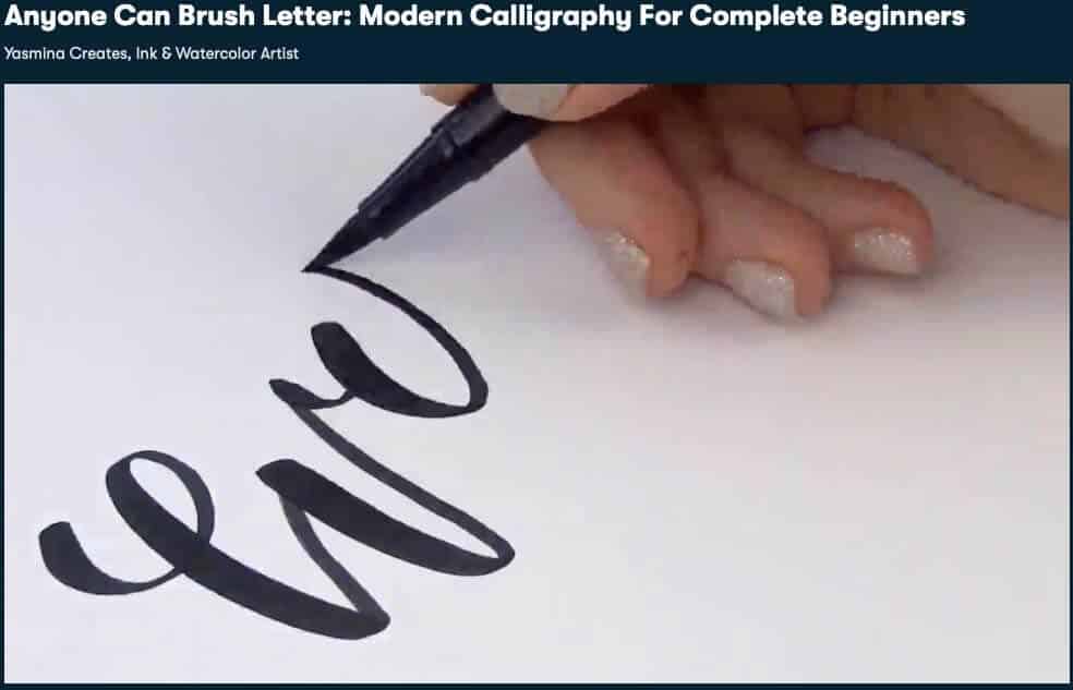Anyone Can Brush Letter: Modern Calligraphy For Complete Beginners