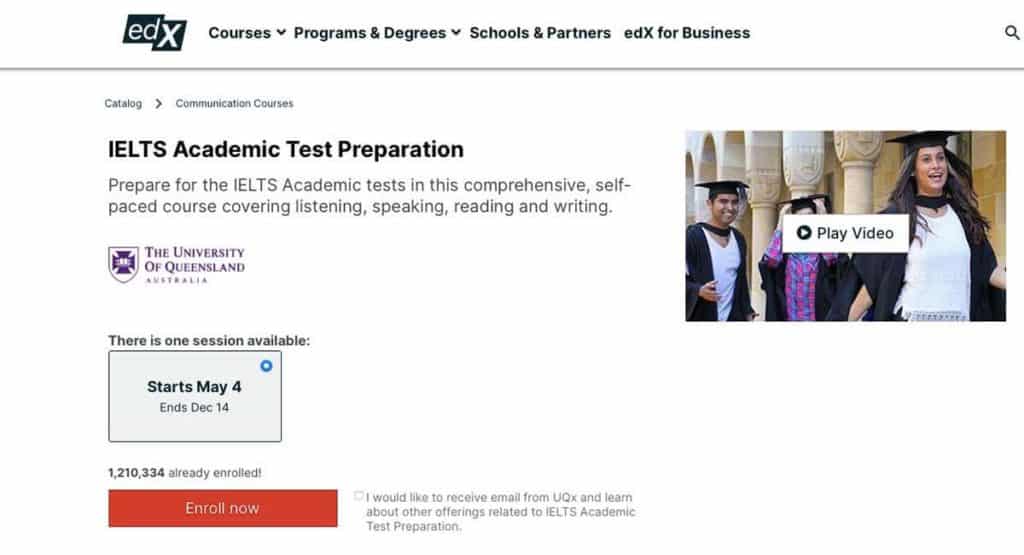 IELTS Academic Test Preparation (edX)