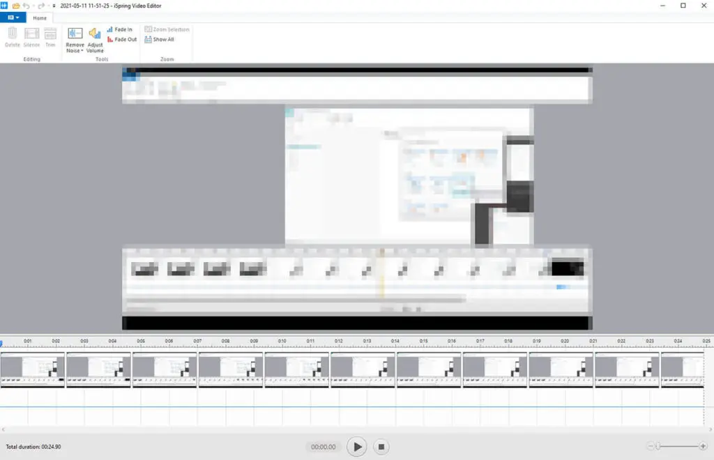 The audio and video editor in iSpring Suite