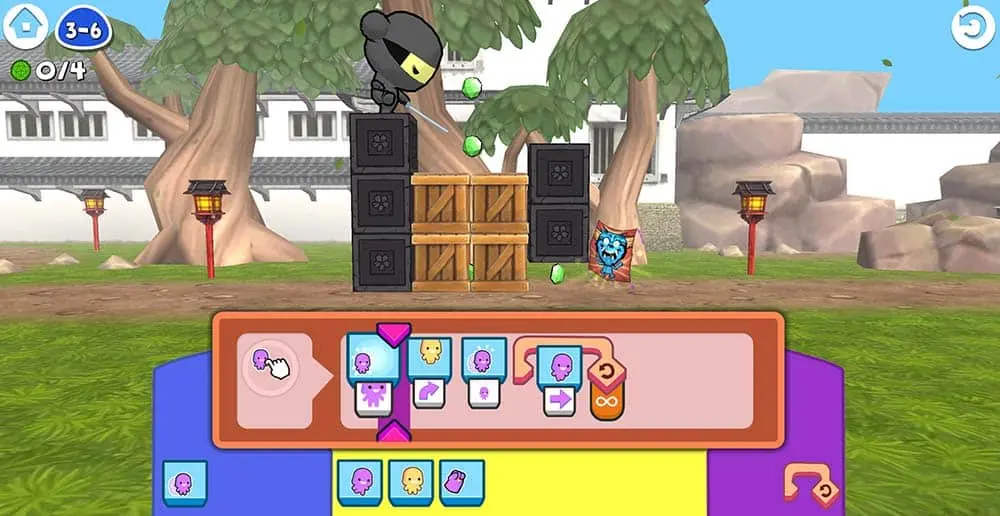 Second example of codeSpark coding puzzles