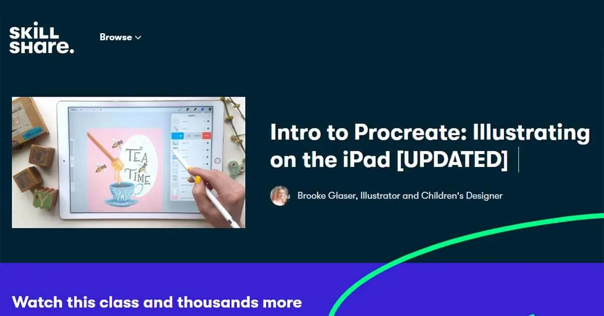 Best Crash Course: Intro to Procreate: Illustrating on the iPad (Skillshare)