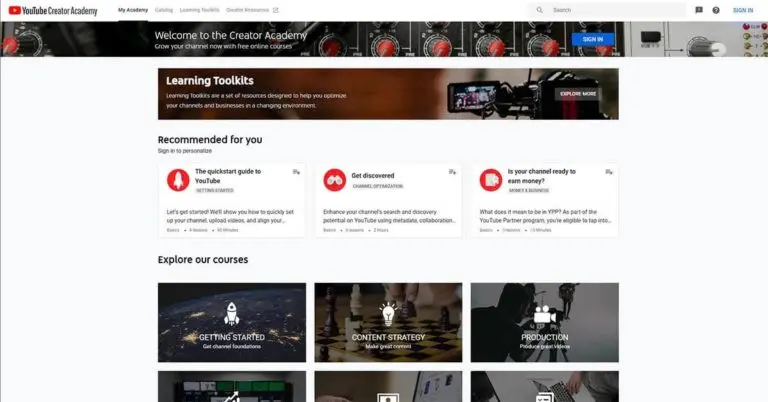 YouTube Creator Academy