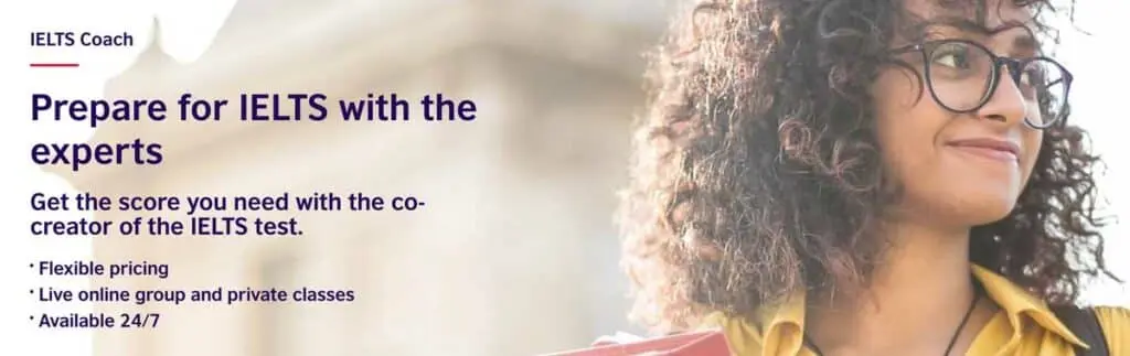 Banner for the British Council's IELTS Coach course