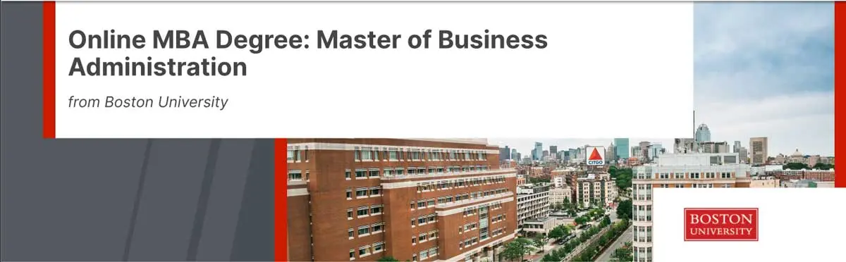 Online MBA Degree: Master of Business Administration (edX x Boston University)