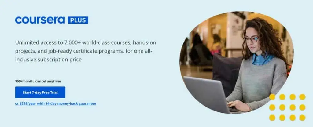 Coursera Plus on the Coursera website