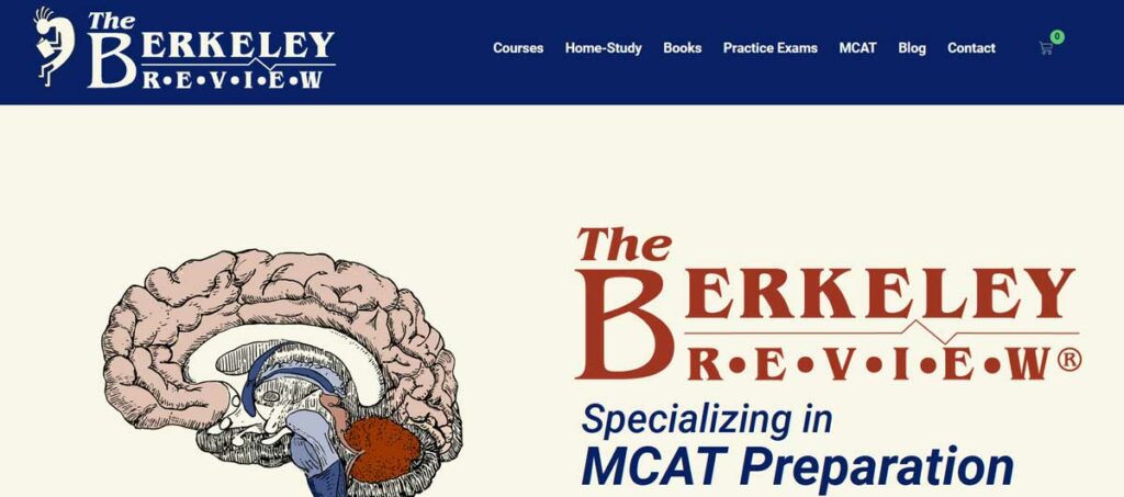 Screenshot of The Berkeley Review's homepage