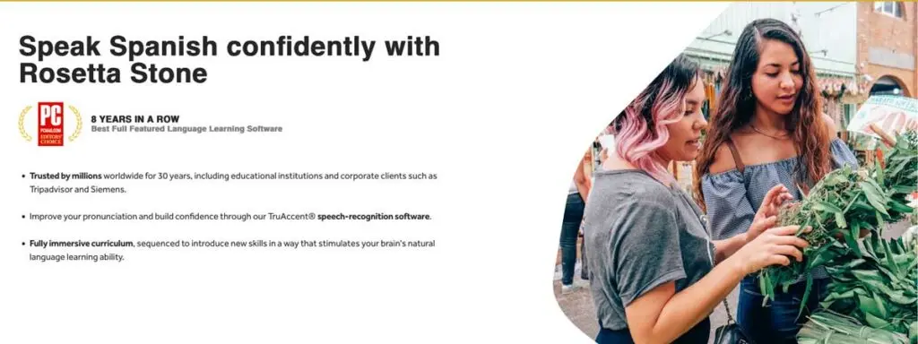 Banner for Rosetta Stone Spanish