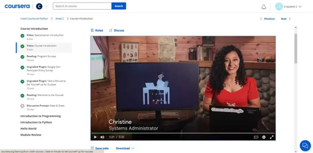 One of the instructors of the Google IT Automation with Python on Coursera