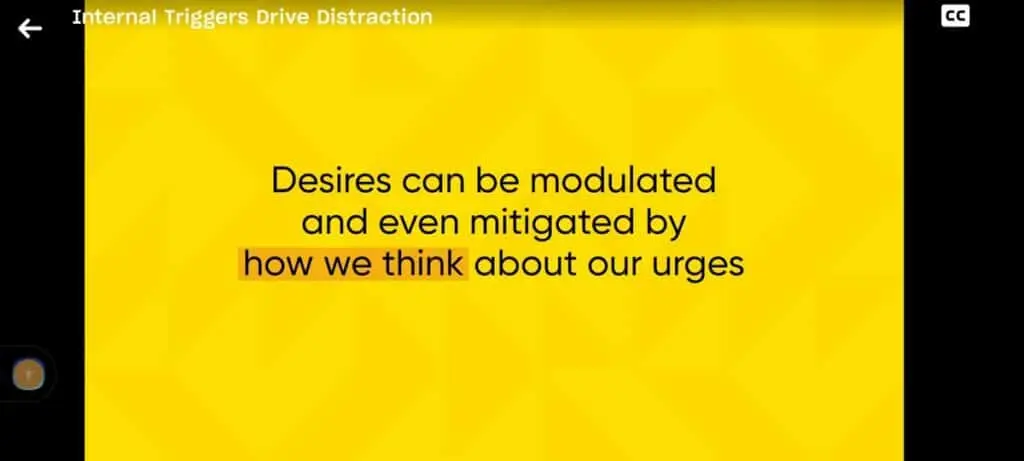 Slide on how we think about urges