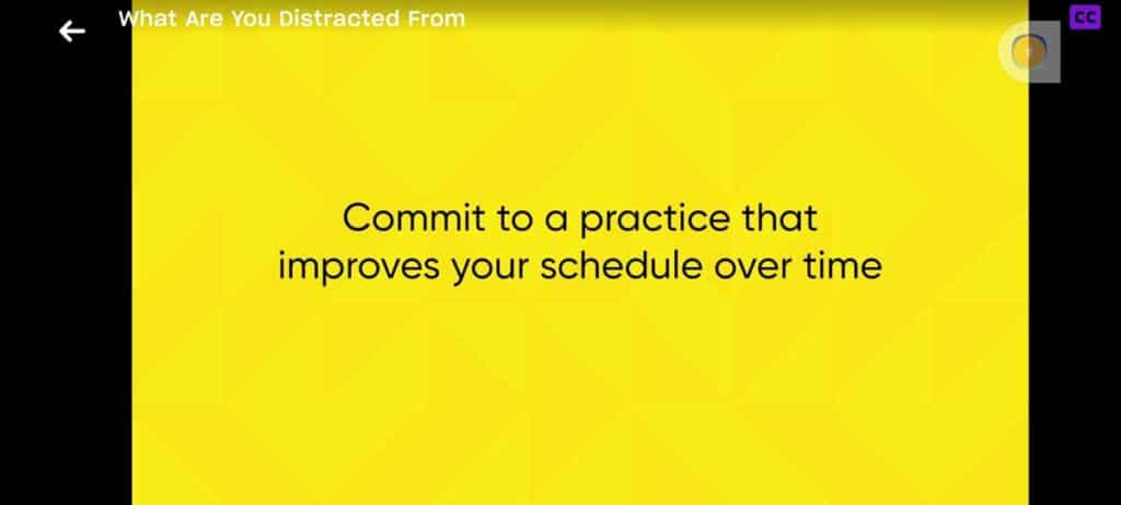 Slide on improving your schedule over time