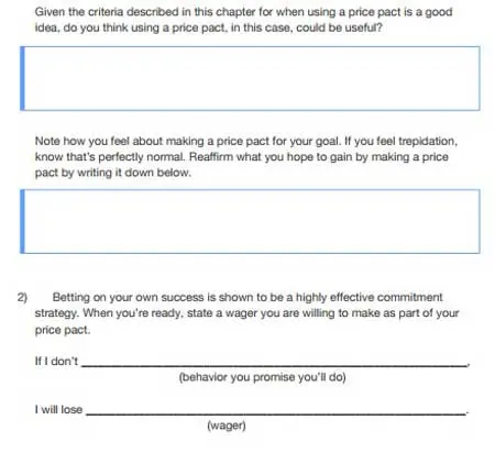Exercise on making a price pact
