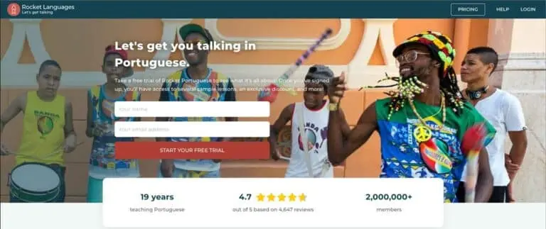 Rocket Portuguese website