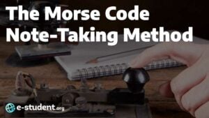 Banner for the Morse Code Note-Taking Method