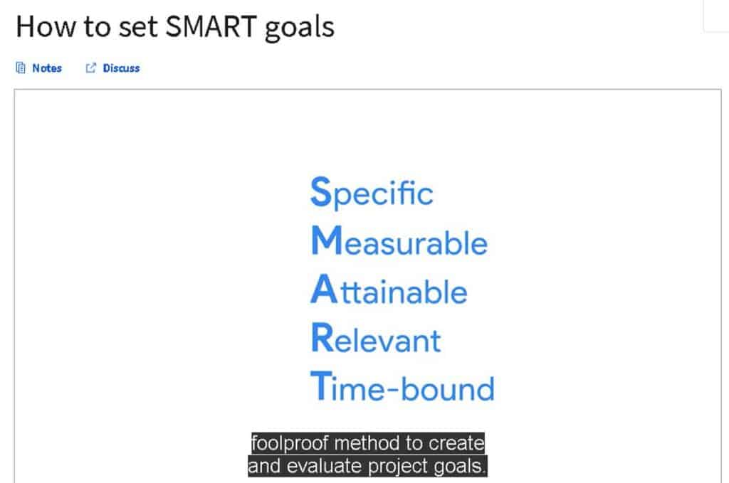 Slide from course 2 of the Google Project Management Professional Certificate on Coursera
