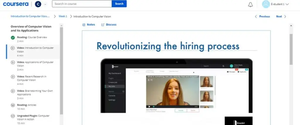Screenshot from course 3 of the IBM AI Engineering Professional Certificate on Coursera