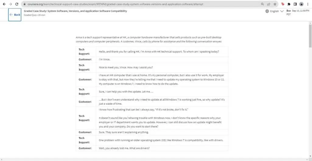 image from a graded case study in the capstone