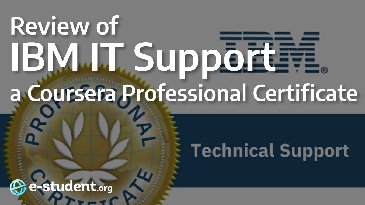 IBM IT Support Professional Certificate on Coursera - badge