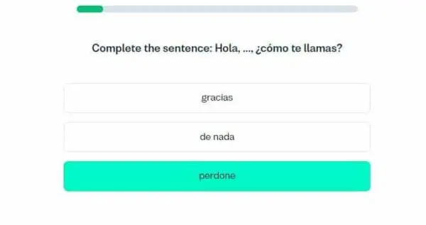 Busuu provides a clean and streamlined presentation of activities, promoting focused learning and a seamless workflow