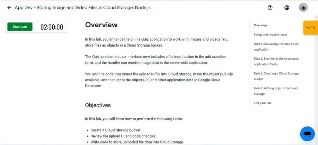 Course 3: Qwiklabs - Storing Image and Video Files in Cloud Storage