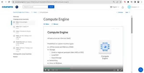 Video from Course 2