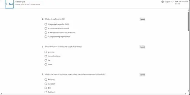 Sample Quiz