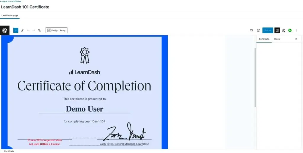 Personalized, automated recognition in LearnDash