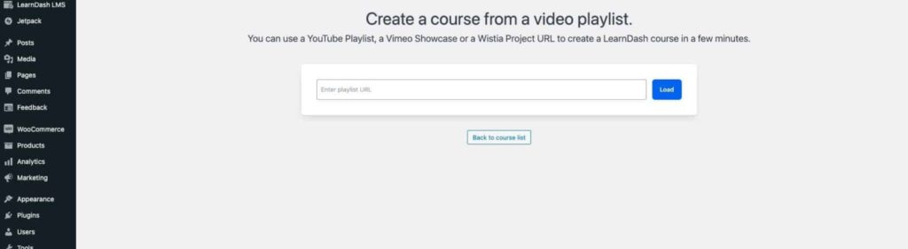 Transform video playlists into LearnDash courses