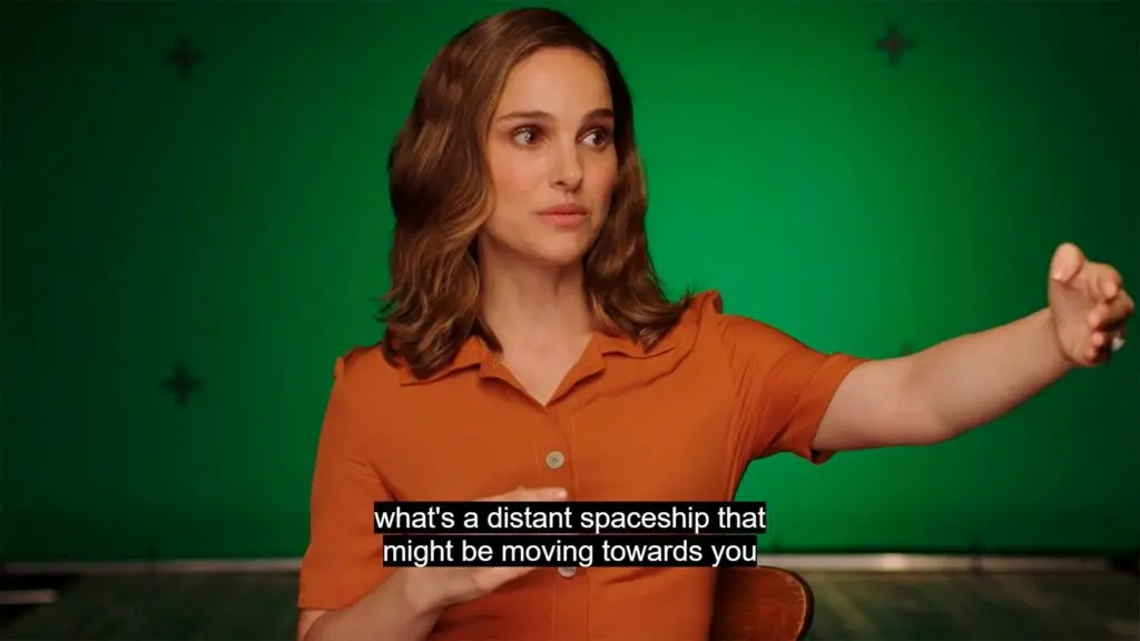 Natalie Portman's insights on acting in front of a green screen: Following objects vs. visualization and intuition