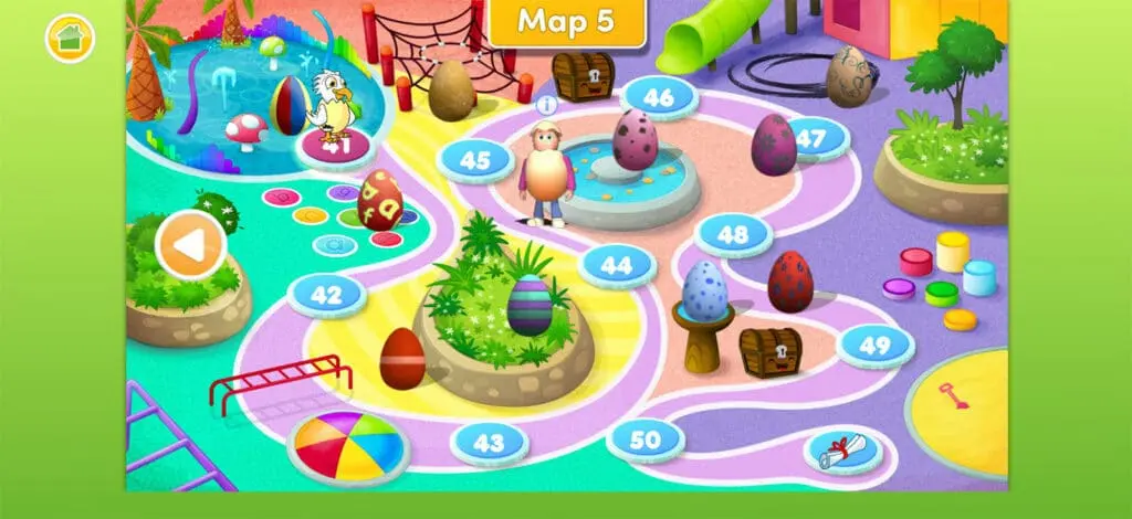 map to move between activities