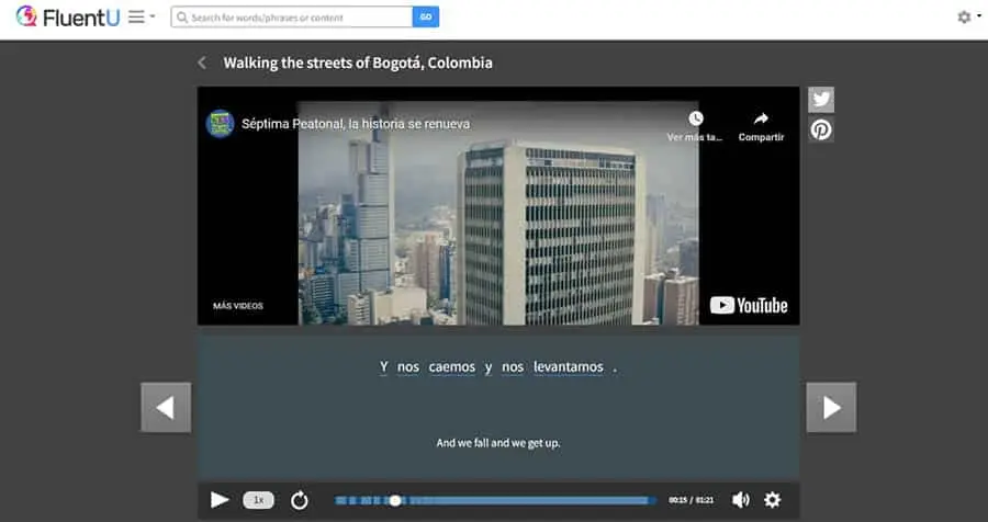 This is a lesson example, incorporating YouTube videos and their transcripts to teach new vocabulary