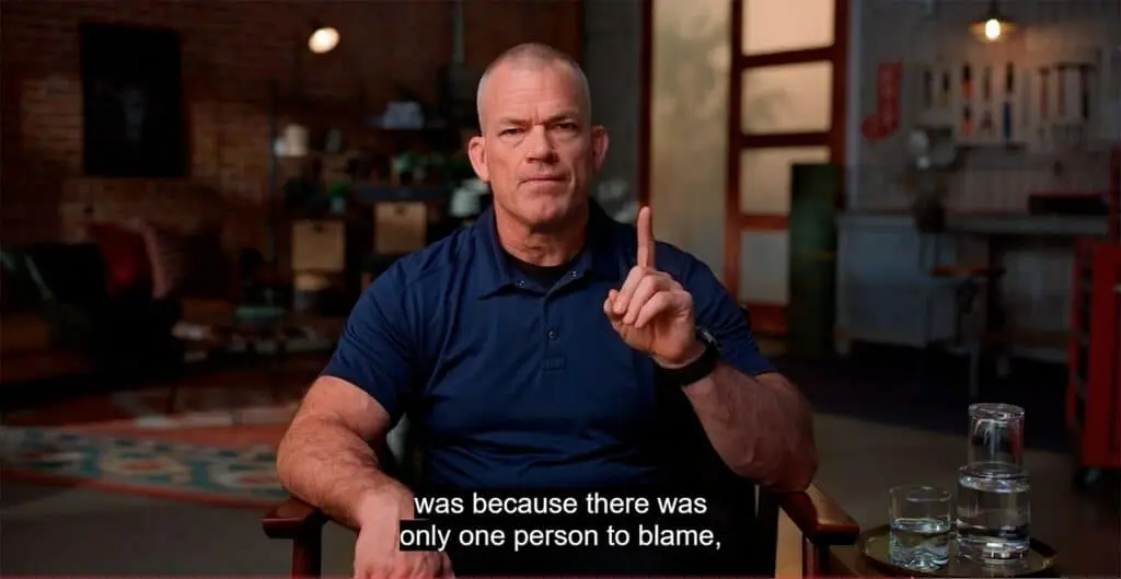 Taking responsibility for his actions and decisions